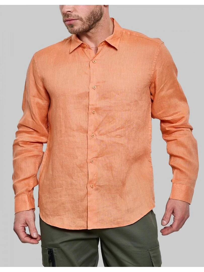 Chemise Lin Kebello Orange