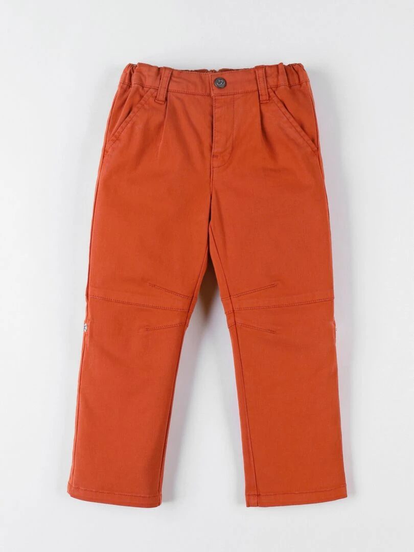 Pantalon 2 en 1 en twill  brique   Noukie's   Rouge