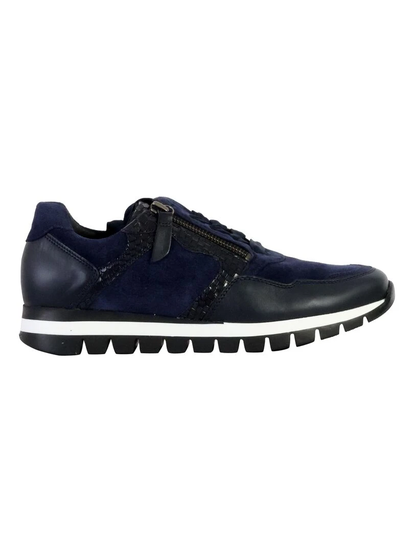 Basket Basse Cuir Gabor Dream Snake Bleu