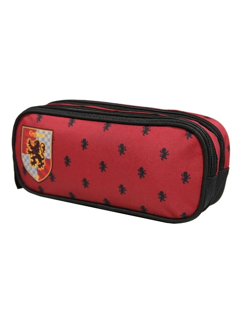 Trousse scolaire 2 compartiments Harry Potter Gryffondor Rouge Bagtrotter Rouge