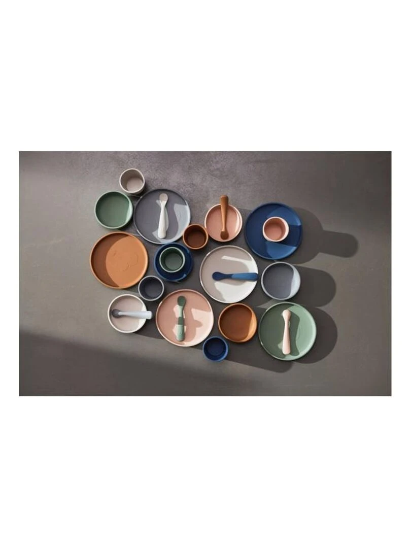 Assiette Silicone Jeans Bleu   Jollein   Bleu
