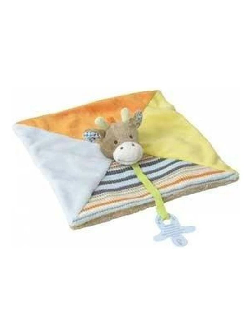 doudou Happy Horse Girafe Marron Gogo Gogo Attache tetine Marron