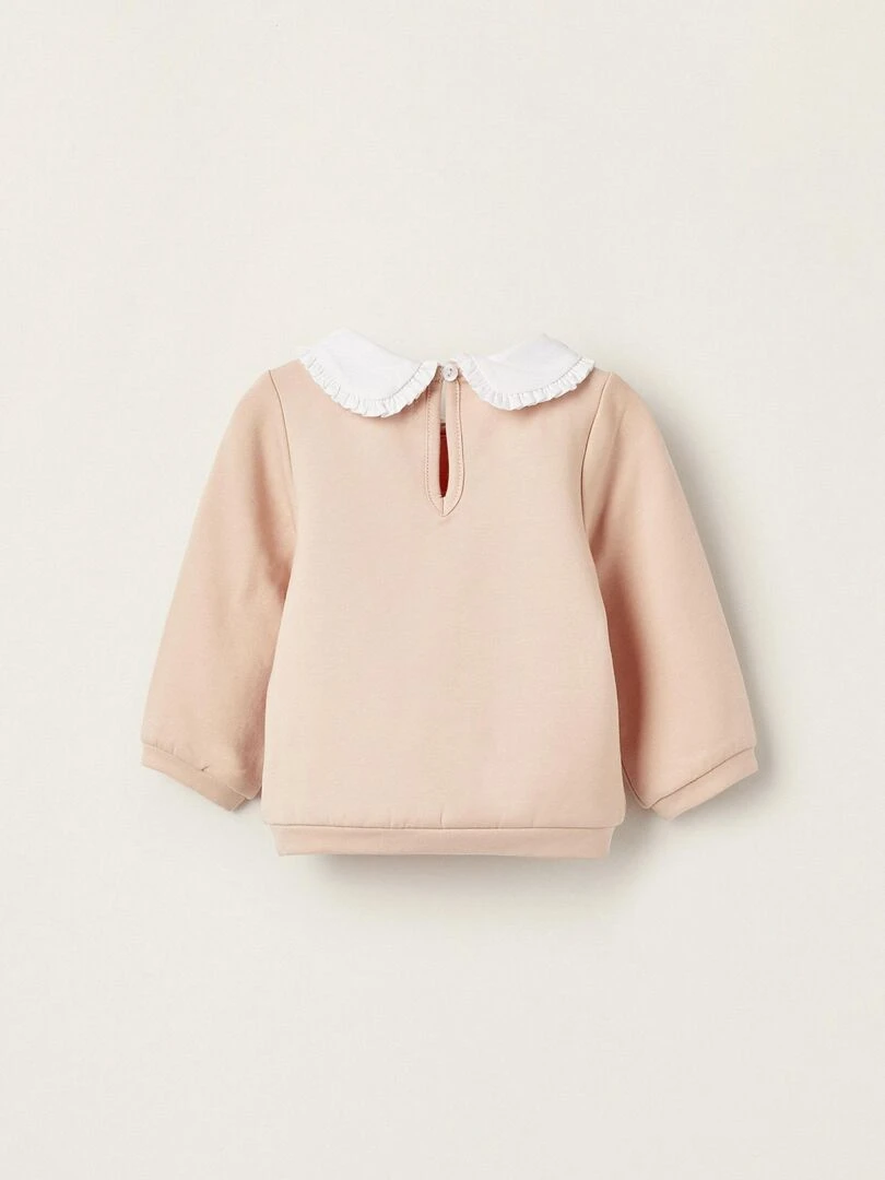 Sweat pour Nouveau Né 'The Secret of Love' ATLANTIC COMPANY Rose clair