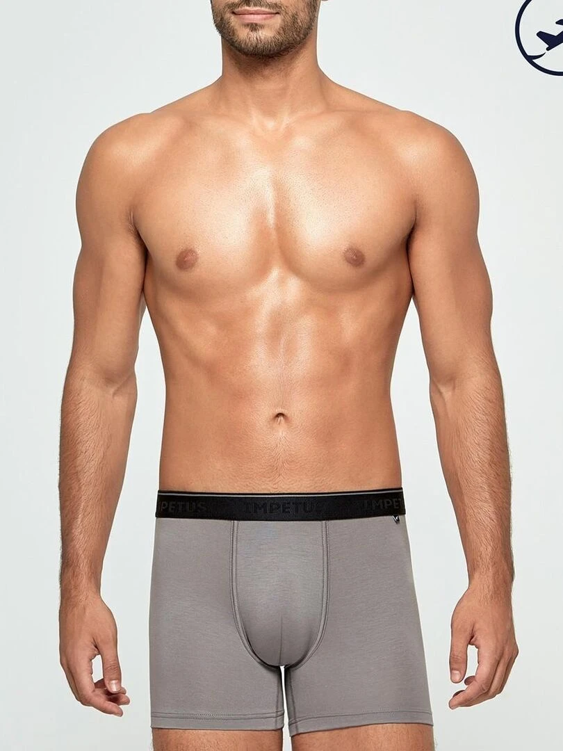 Boxer en fibre lyocell Travel Gris