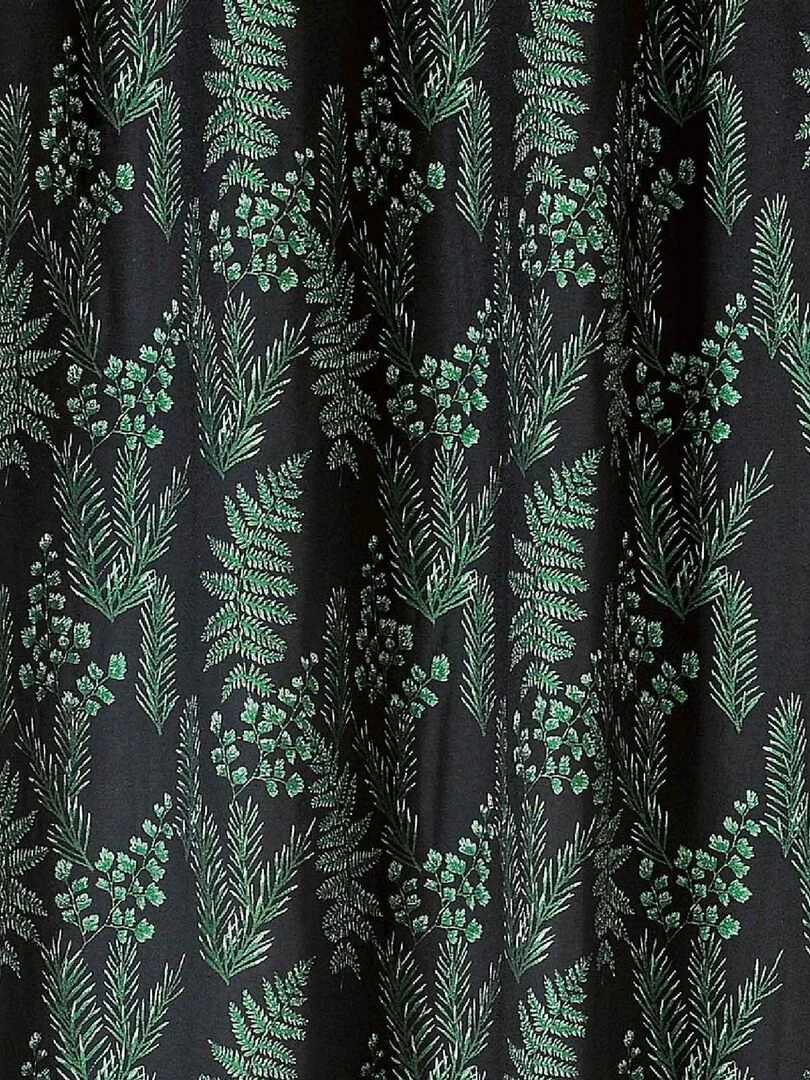 Rideau d'ameublement aux feuillages divers   Vert