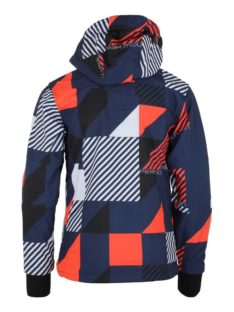 Blouson softshell homme COVER PEAK MOUNTAIN Bleu marine