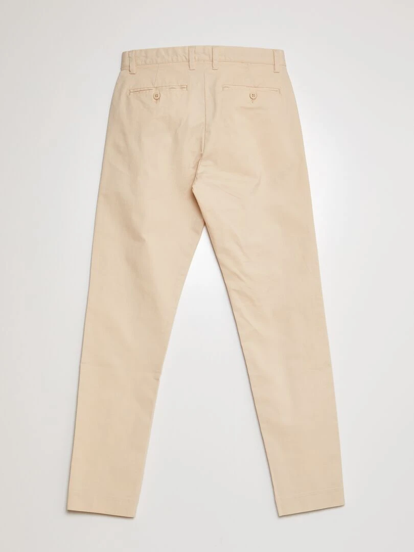 Pantalon slim en tencel   Beige