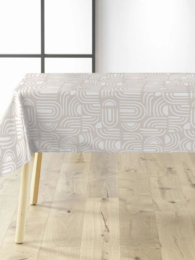 Nappe Toile cirée au mètre Pandora Beige