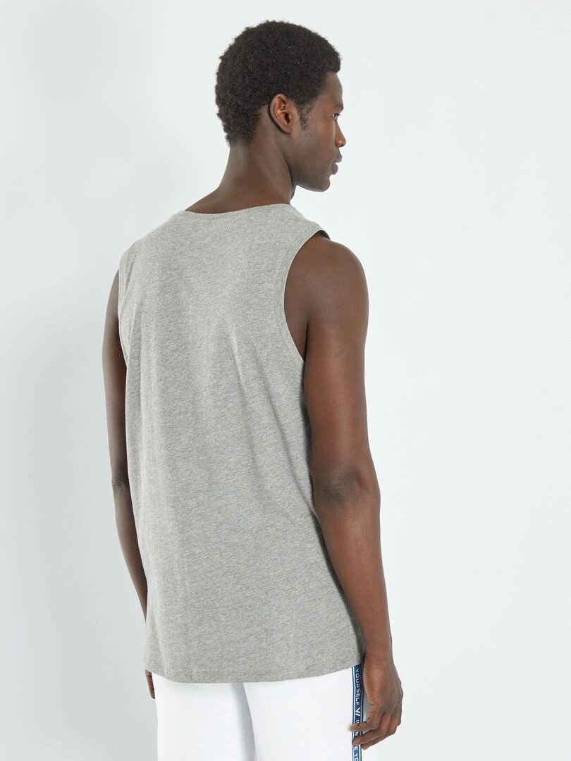 Débardeur nuit en jersey uni Gris