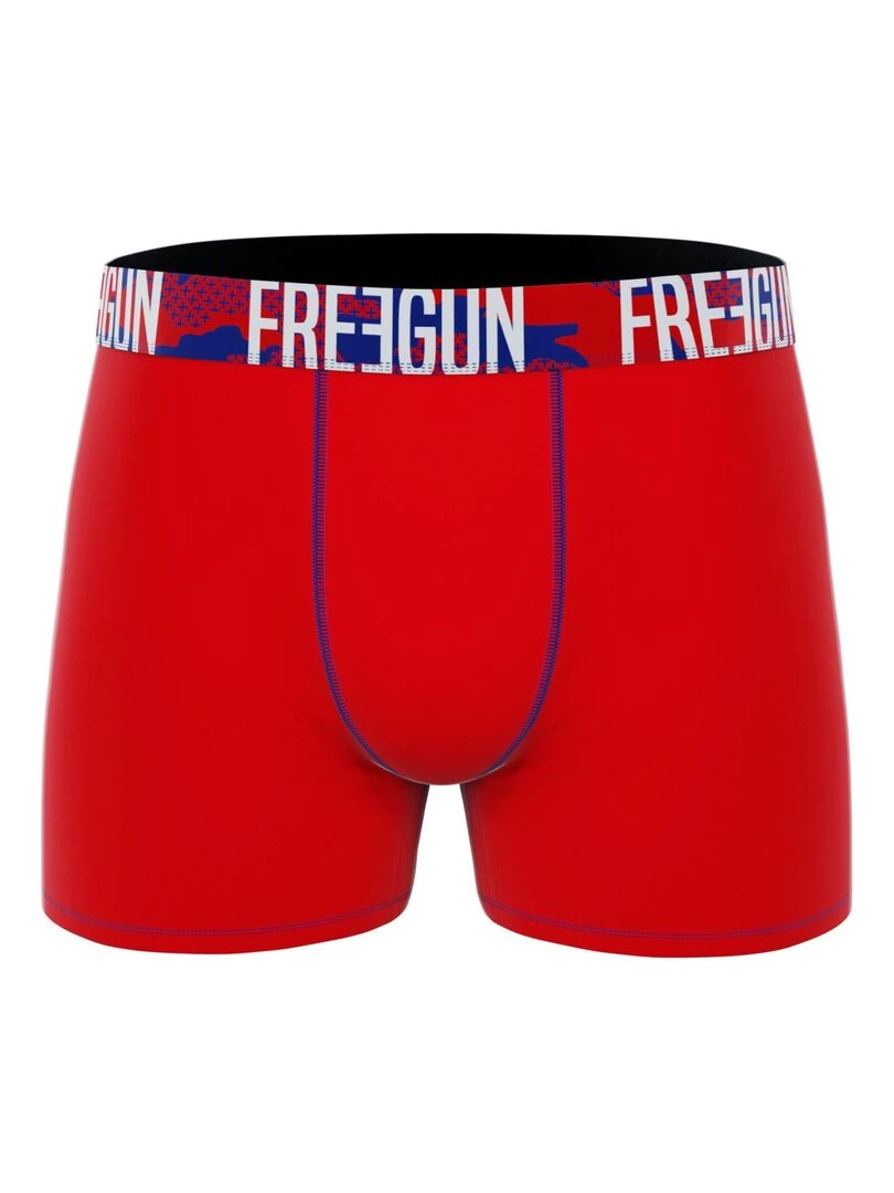 Lot de 4 boxers homme en coton Freegun   Noir