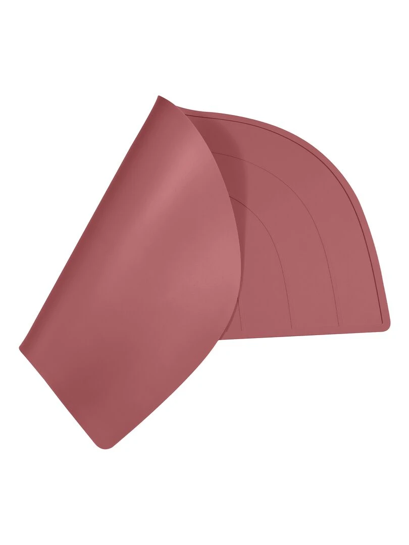 Set de table arc en ciel en silicone   Rose rouge