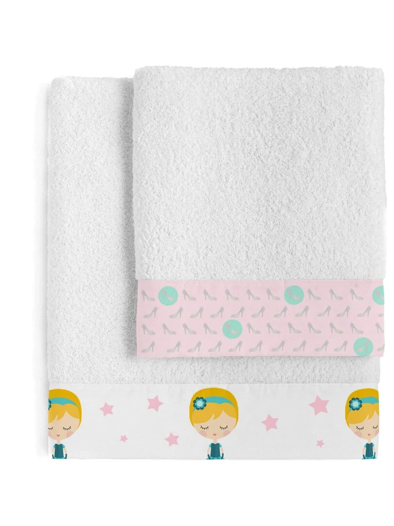 Lot de serviettes Pumpkin "Happyfriday" Blanc