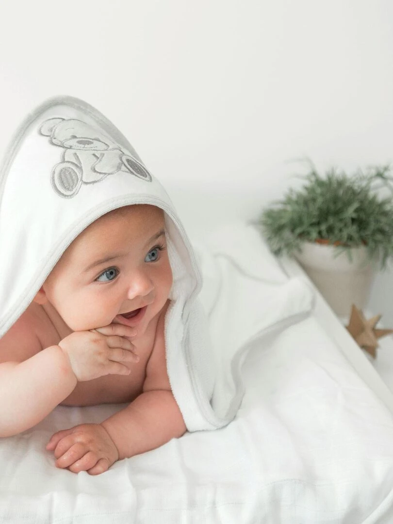 Sortie de bain bébé Blanc
