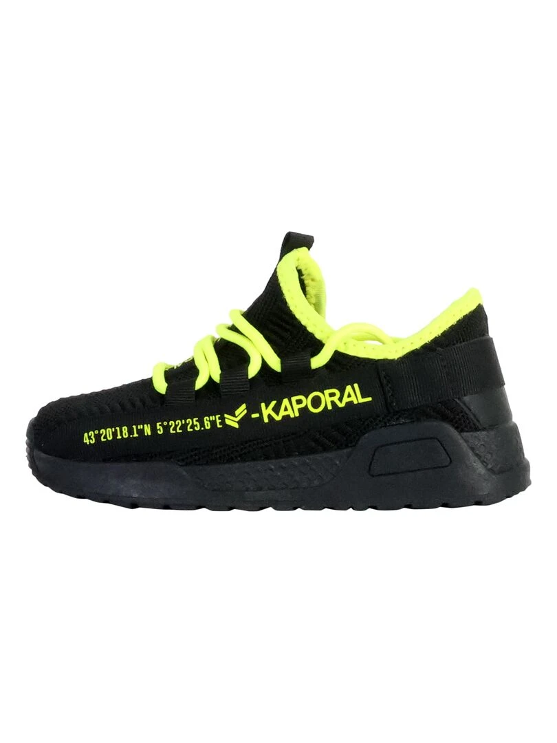 Basket à Lacets Enfant Kaporal Dofini Noir Bleu
