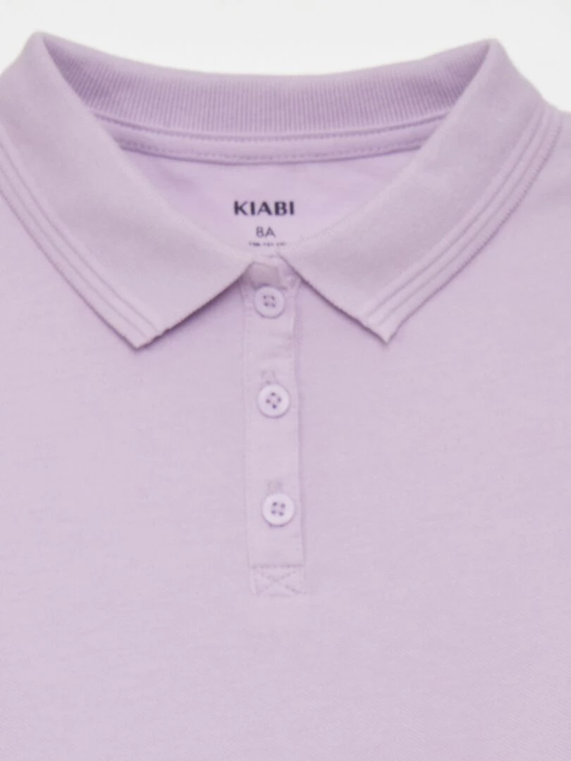 Polo manches courtes Violet