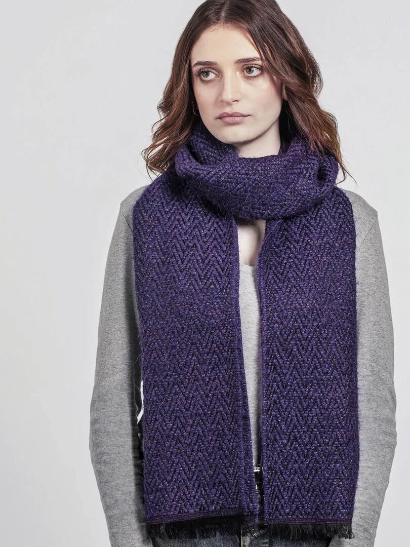 Echarpe Passilia Fabriqué en France Violet