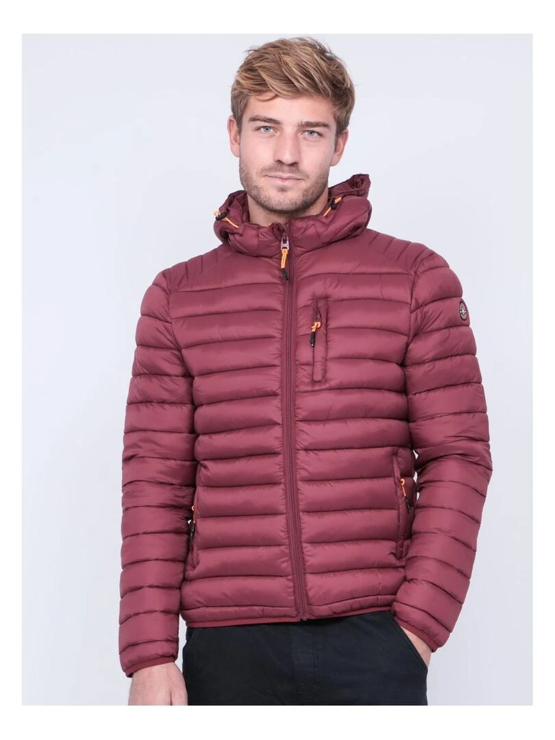 Doudoune légère capuche ZEGEL Bordeaux