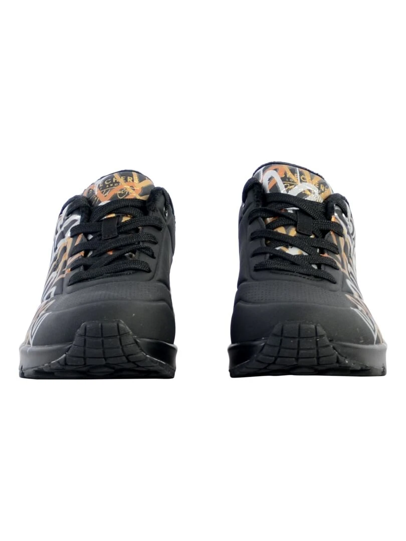 Basket à Lacets Skechers Uno Metallic Love   Noir