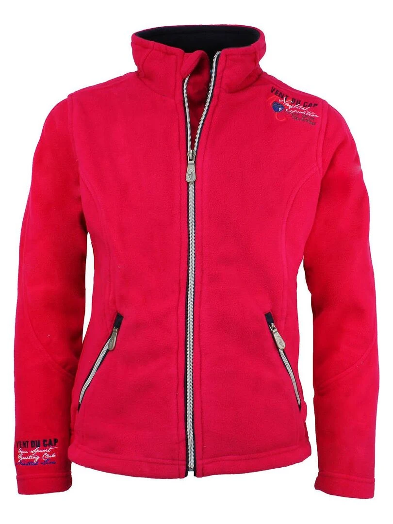 Blouson polaire fille FASA VENT DU CAP Rouge