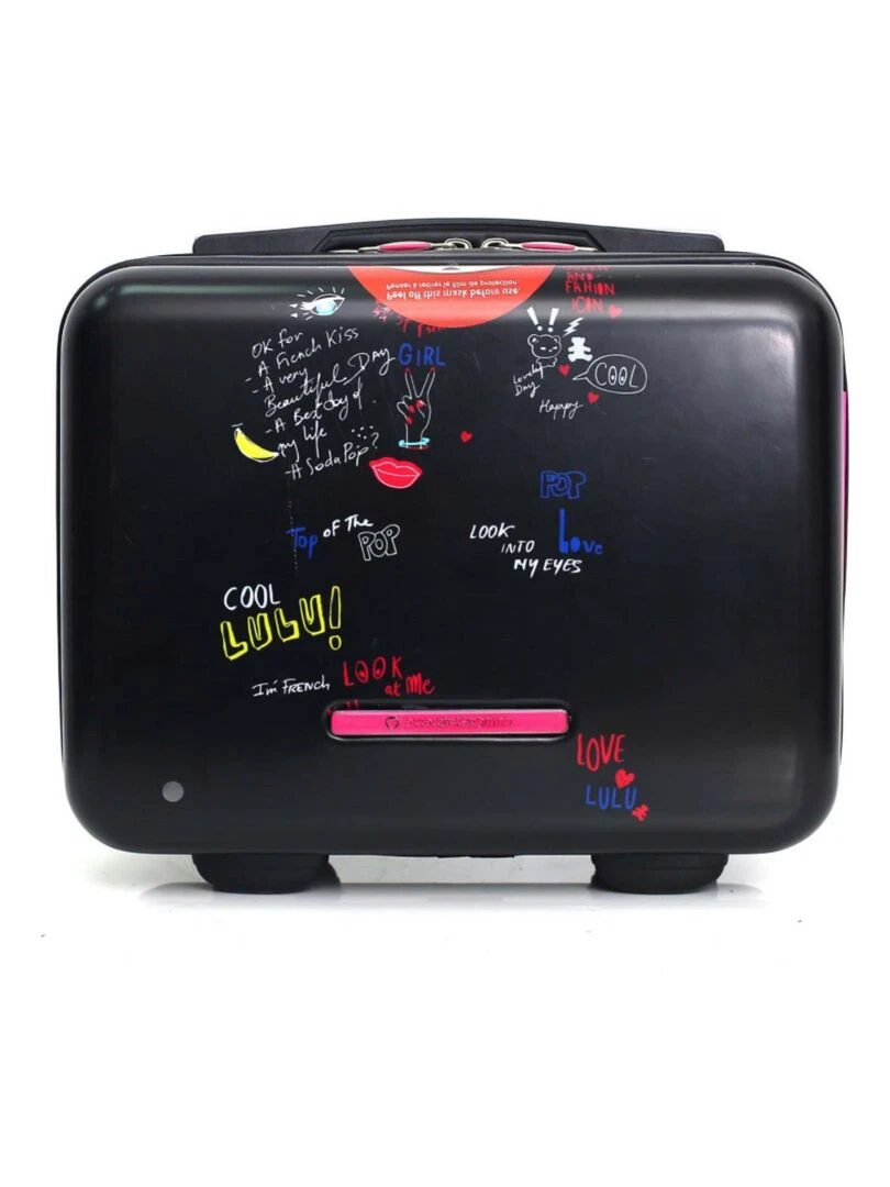 LULU CASTAGNETTE PETIT VANITY ABS/PC GRAFITI K Noir