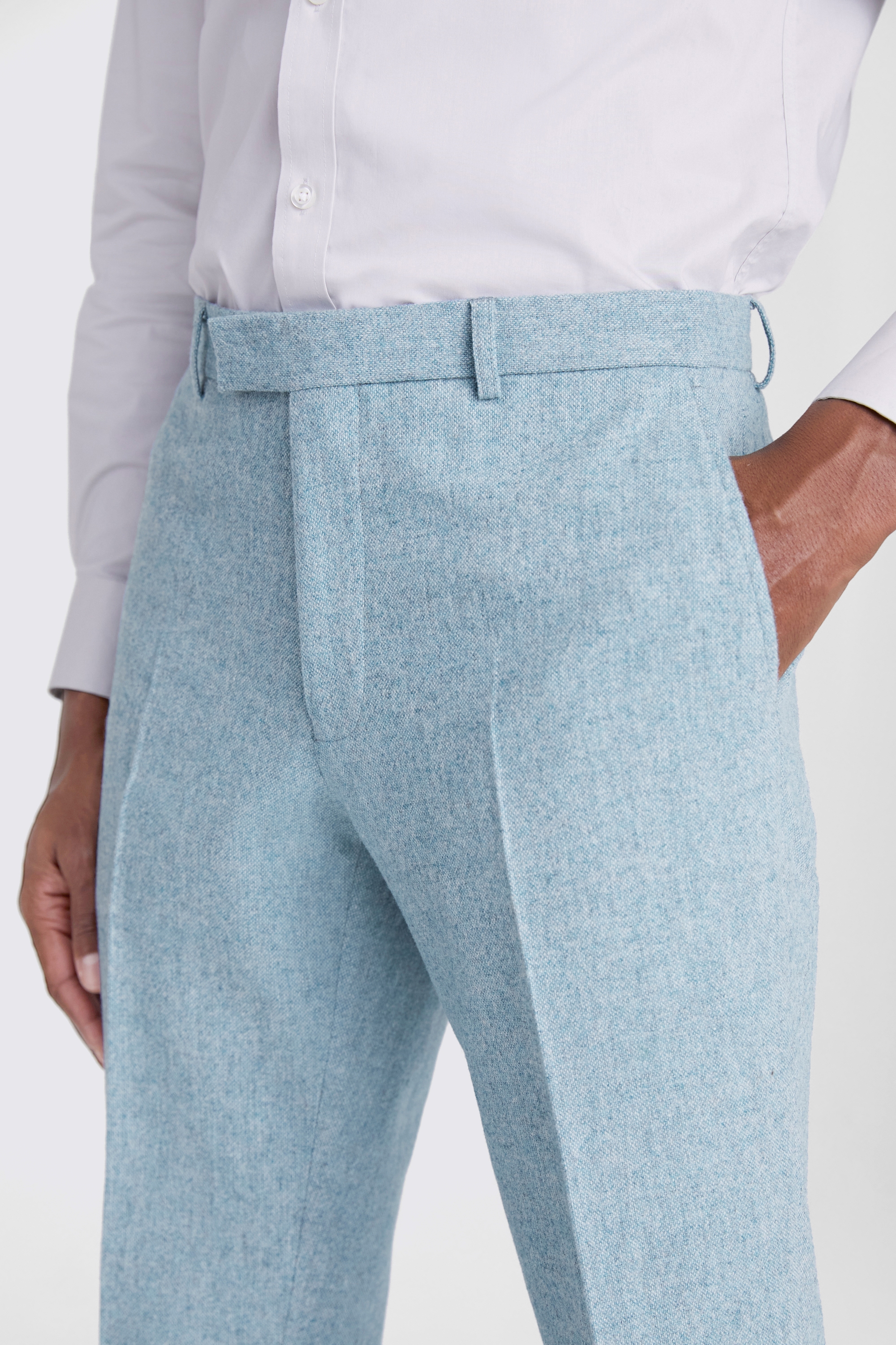 Tailored Fit Royal Blue Performance Trousers   Buy Online at Moss