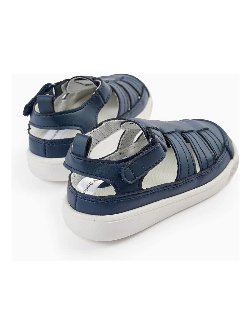 Sandales à Semelle Souple pour Bébé 'First Steps'  ATLANTIC COMPANY   Bleu foncé