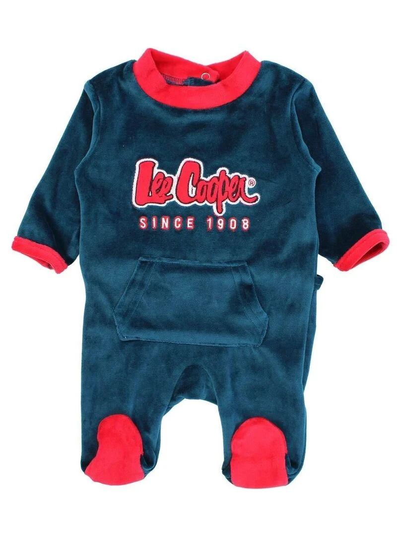 Lee Cooper Grenouillere bébé garçon imprimé logo en coton Vert