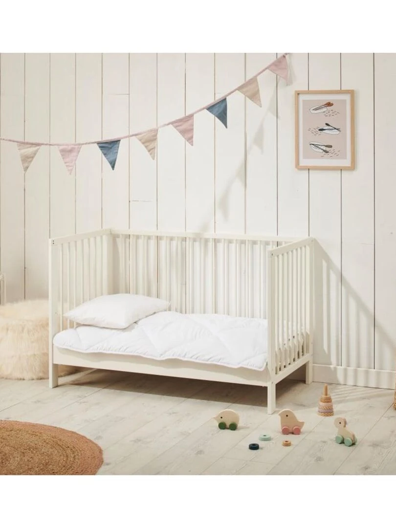 Bleu Câlin Oreiller Bébé 40x60cm Souple Lavable À 95°c Blanc