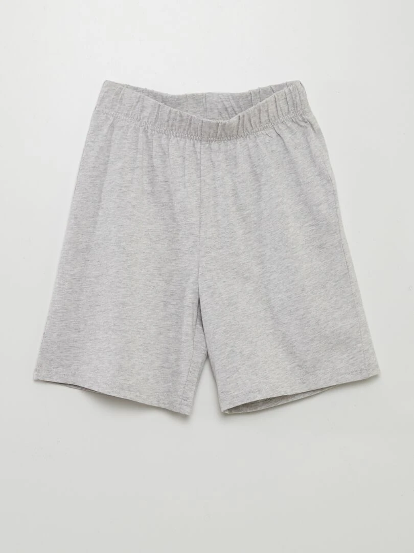 Ensemble de pyjama court imprimé   2 pièces   Vert