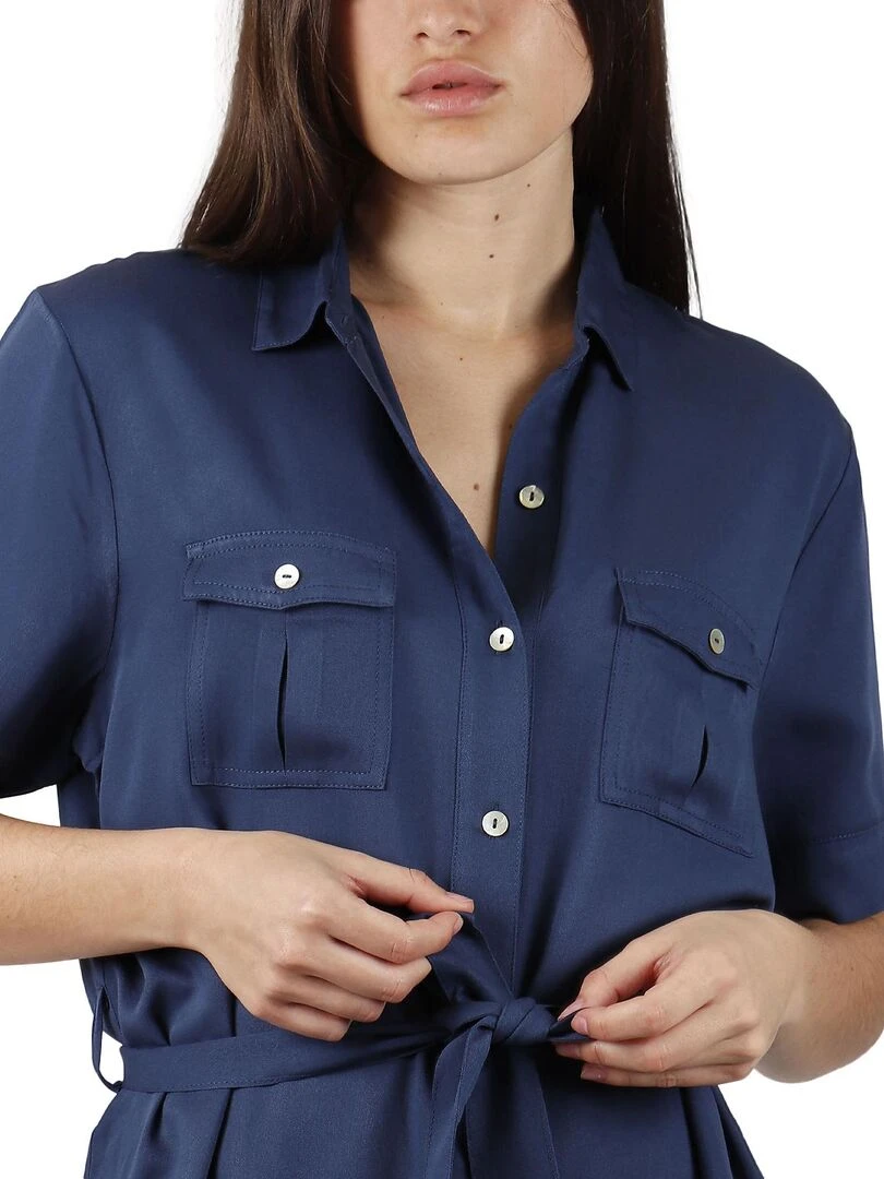Tunique estivale chemise Dubarry   Bleu marine