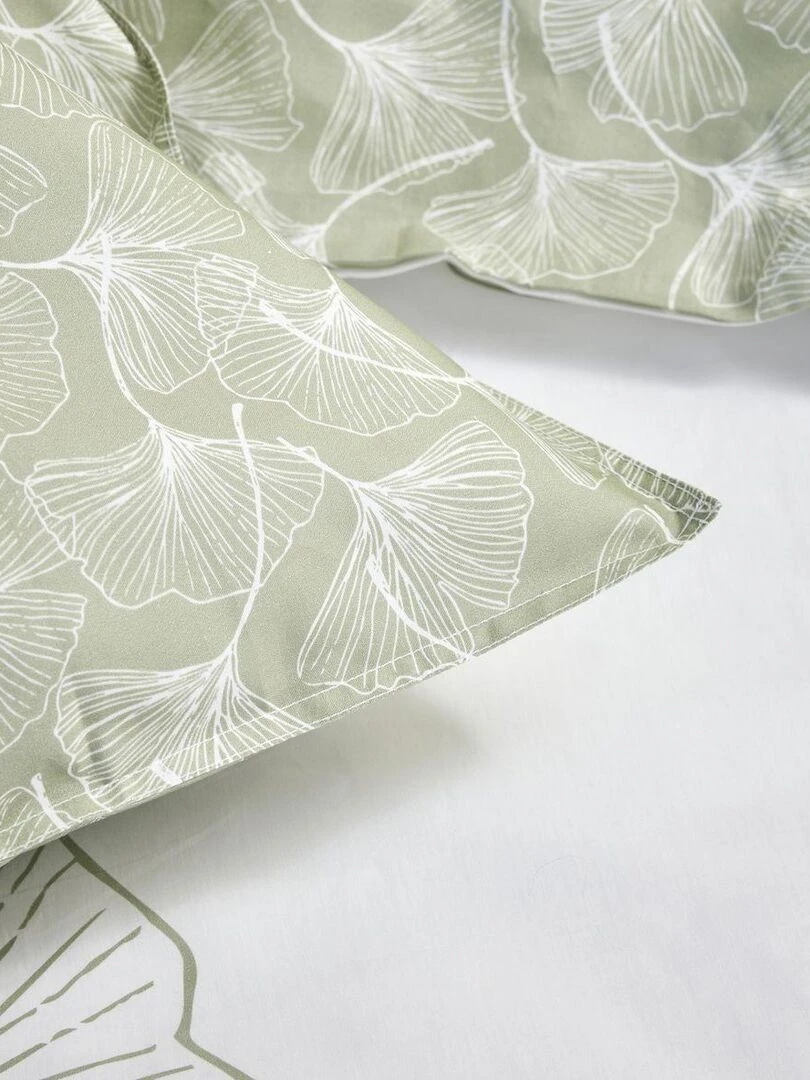 Parure de lit imprimé Floral coton SUNSHINE TESS Blanc