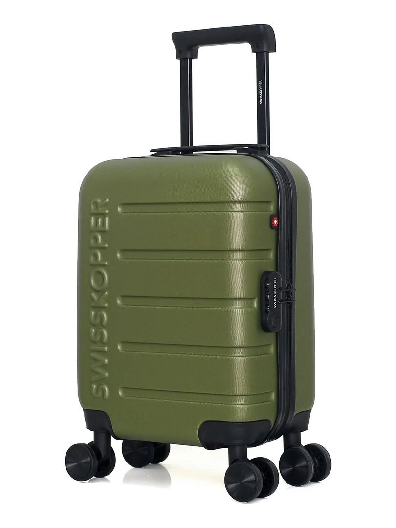 SWISS KOPPER VALISE CABINE XS AIGLE 4 ROUES 46 CM Vert kaki