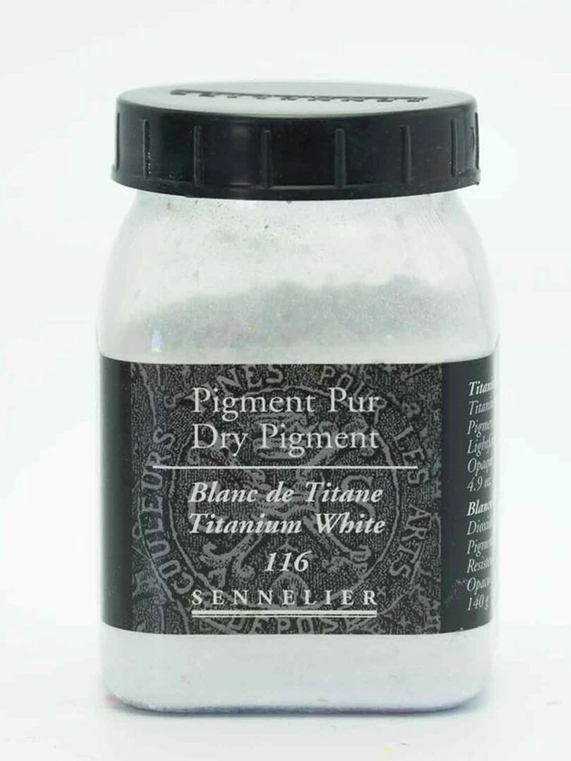 Pigment pour création de peinture   pot 140 g   Blanc de titane   N/A