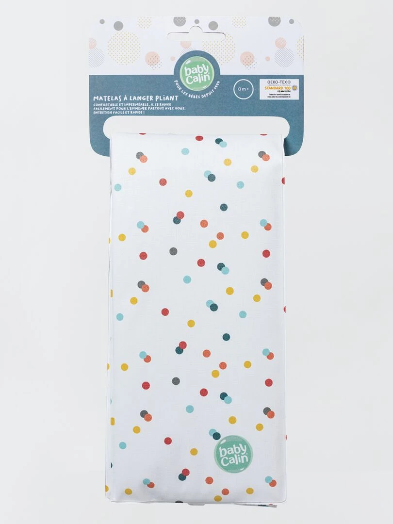 Matelas à langer pliant Blanc