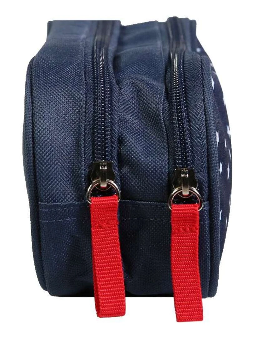 BAGTROTTER Trousse scolaire 2 compartiments Phileas Bleue Étoiles Bleu