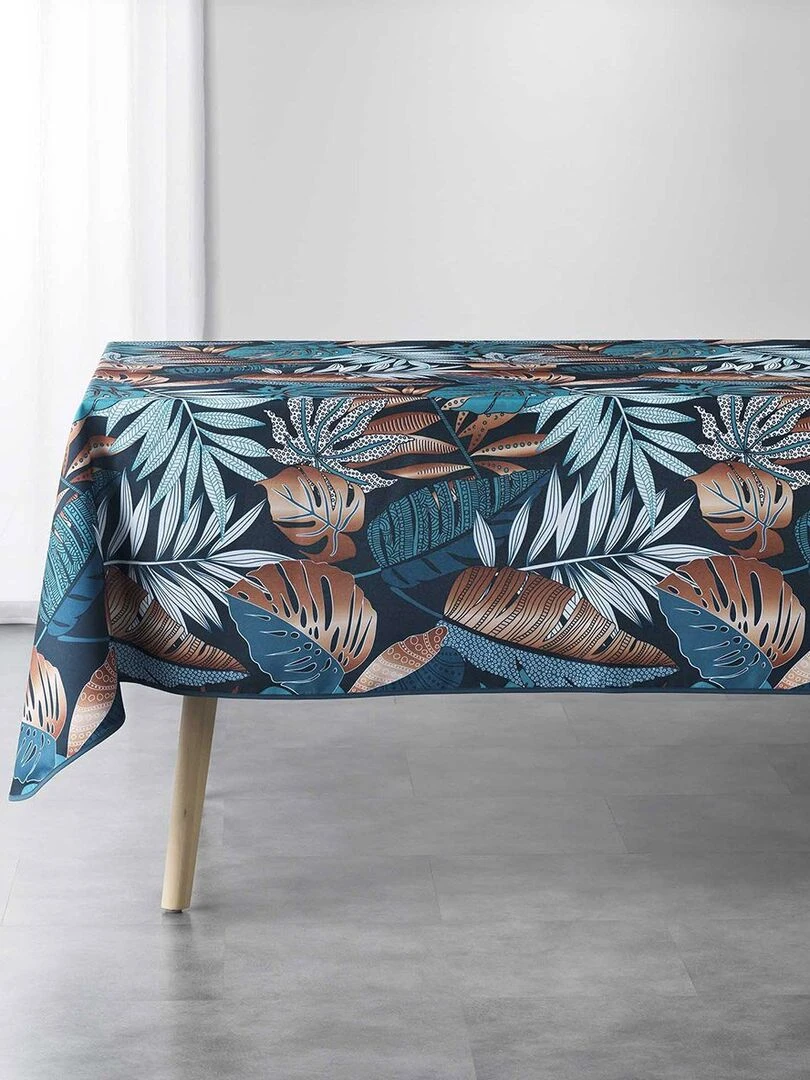 Nappe antitache rectangulaire 150x240 cm Alianor bleu Bleu