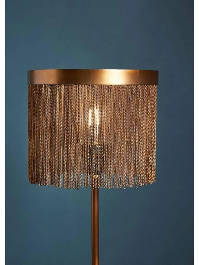 Lampe métal bronze Daya   Jaune