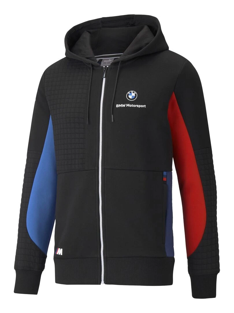 Sweat Zippé à Capuche Puma BMW MMS Full Bleu