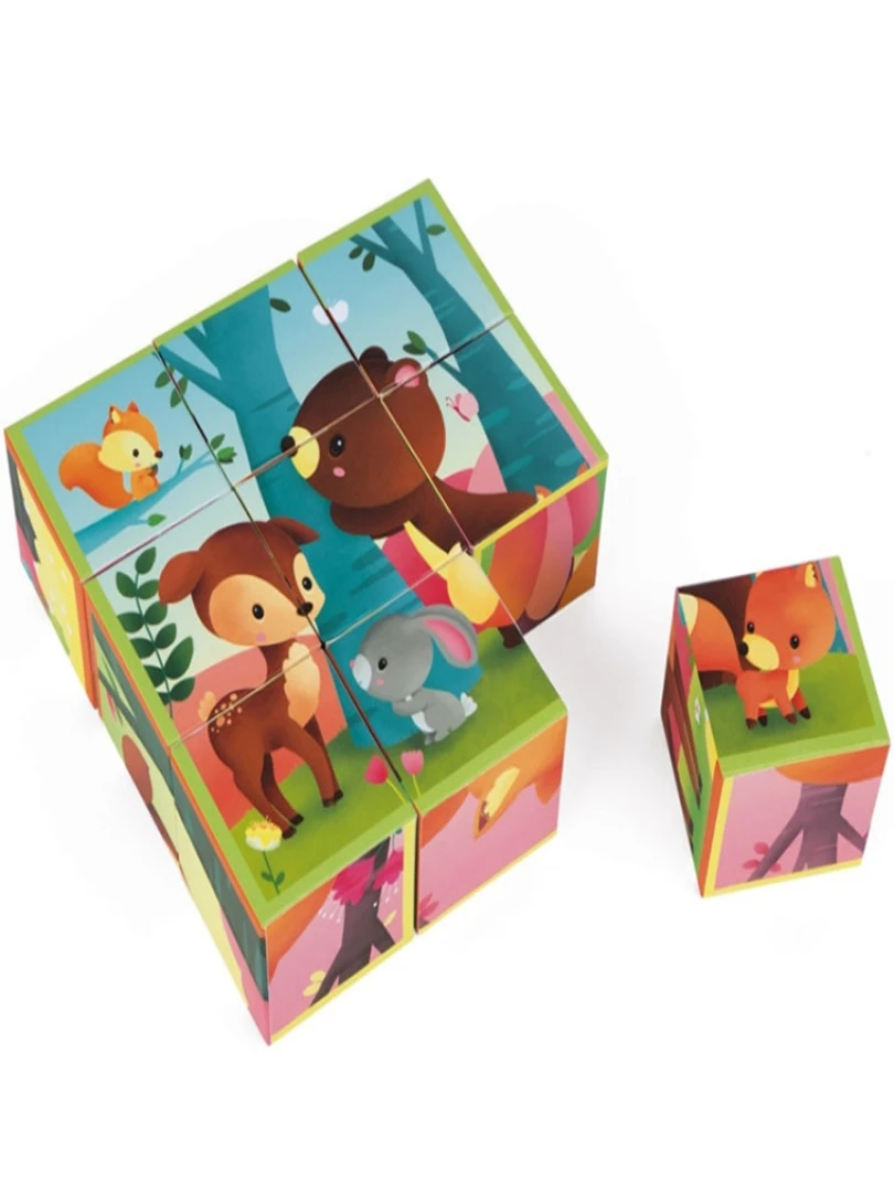 Puzzle cube Kubkid Forêt (9 cubes) N/A
