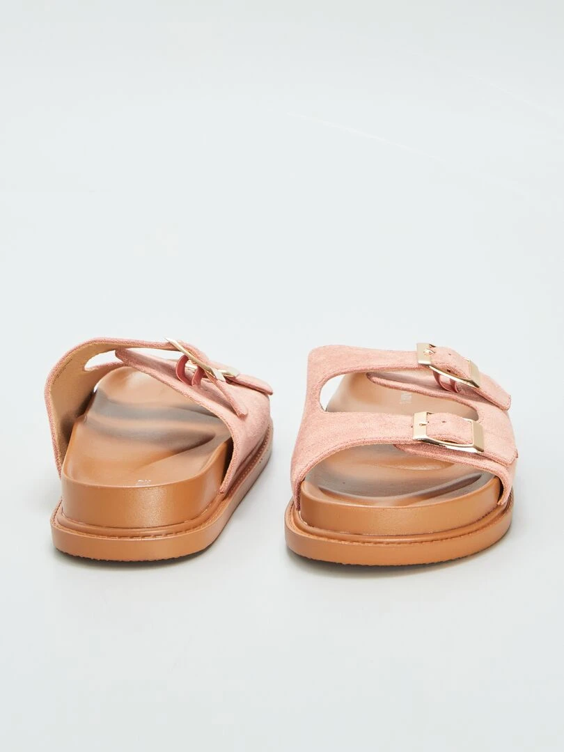 Sandales à double brides   Rose