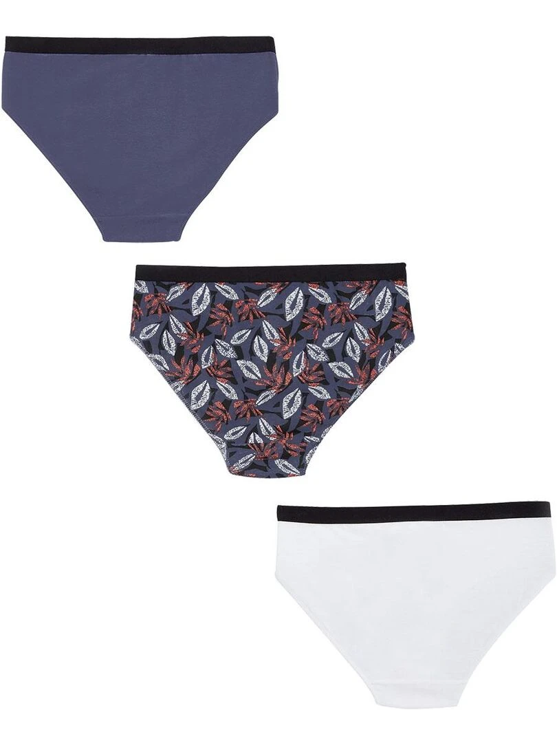 Lot de 3 culottes fille Pimento Bleu