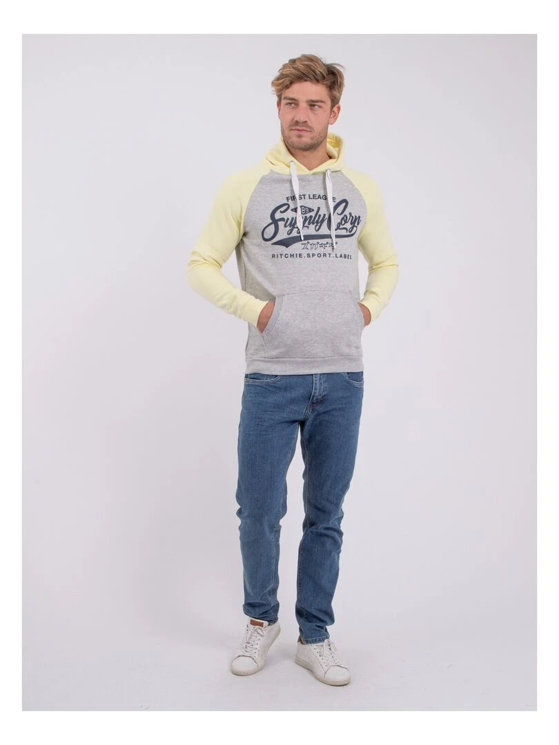 Sweat capuche WANDY   Jaune
