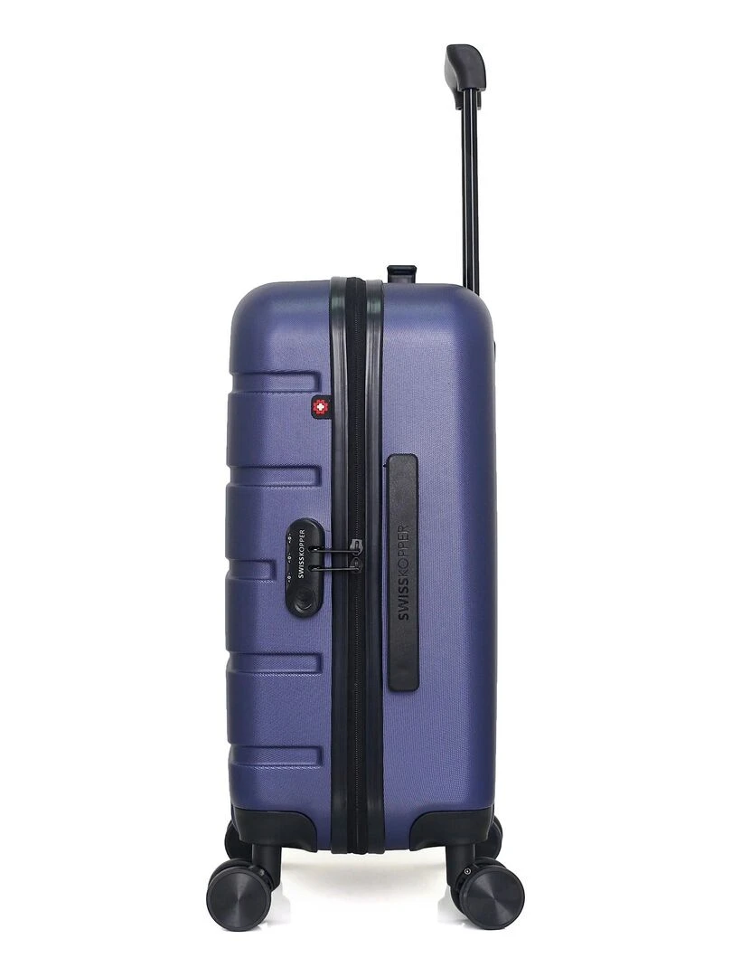 SWISS KOPPER   VALISE CABINE ABS AIGLE 4 ROUES 55 CM   Bleu marine