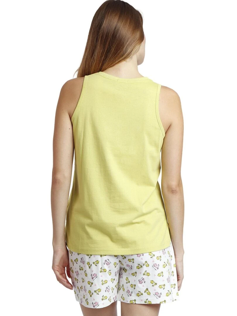 Pyjama short débardeur La Dolce Vita Vert