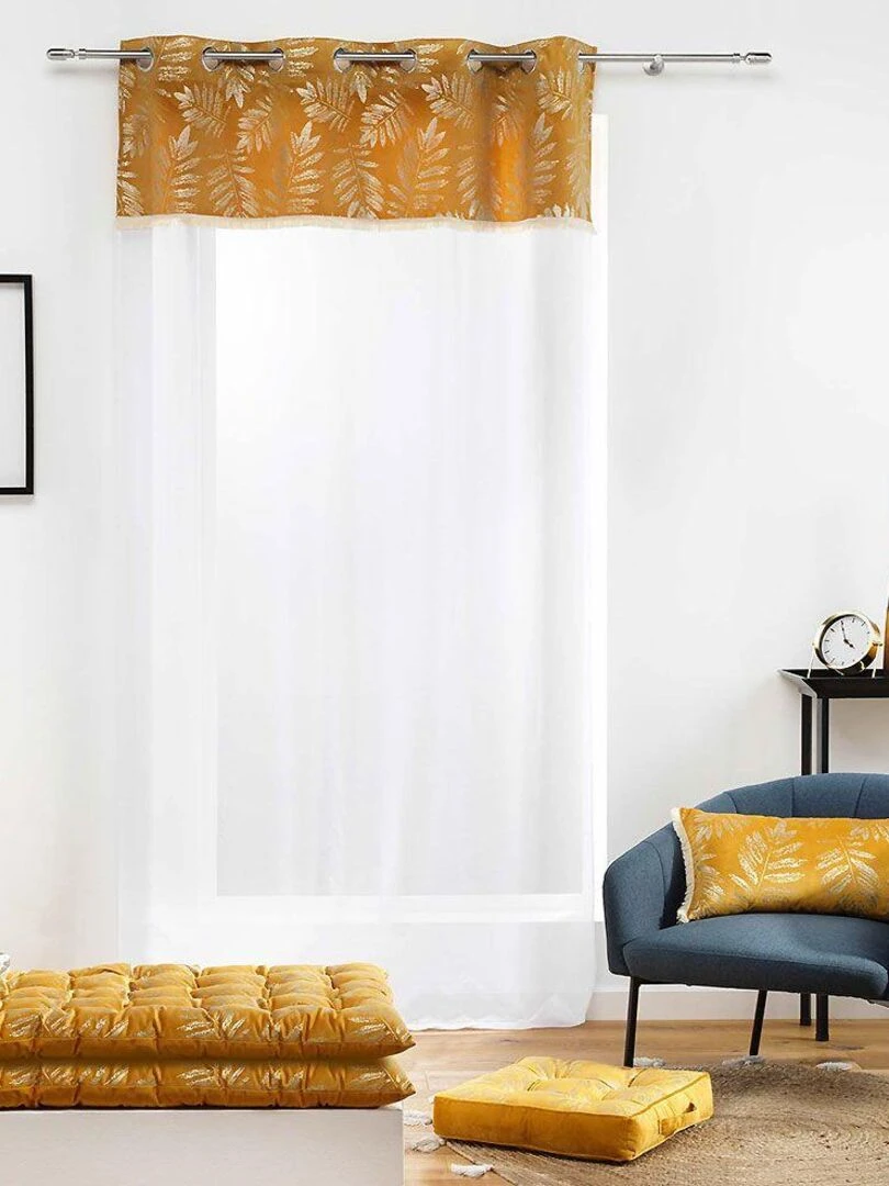 Coussin de sol Adelor   Jaune