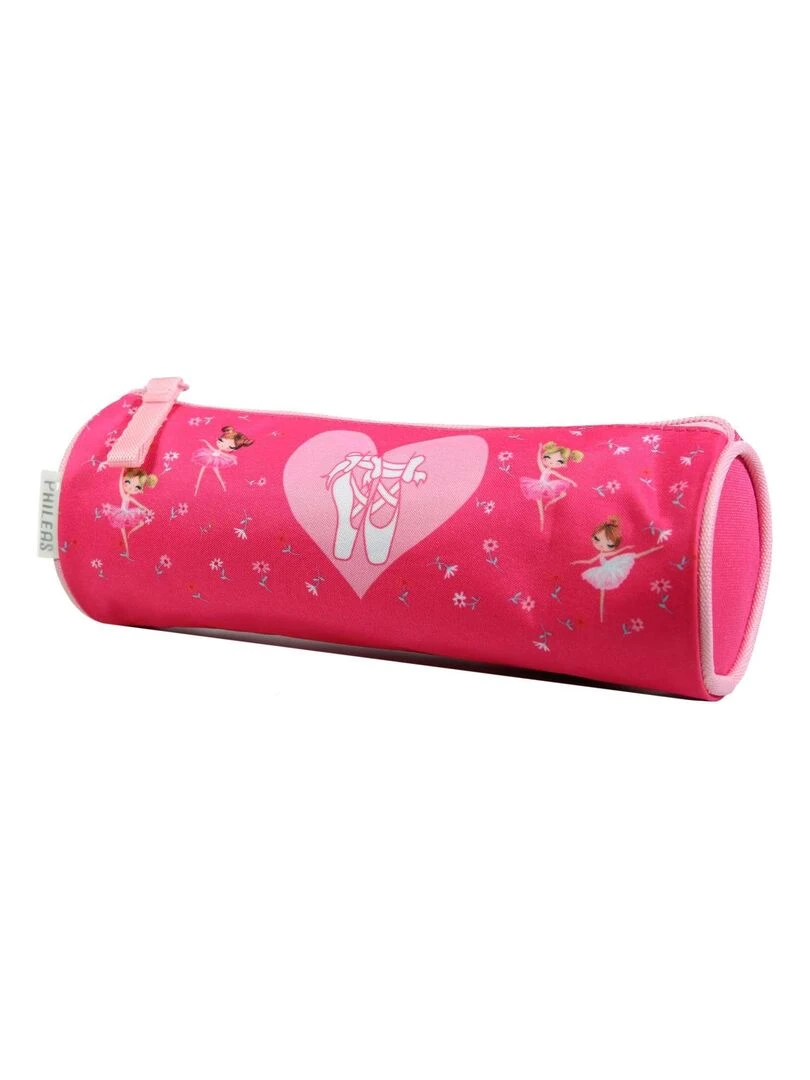 BAGTROTTER Trousse scolaire ronde Phileas Danseuses Rose Rose