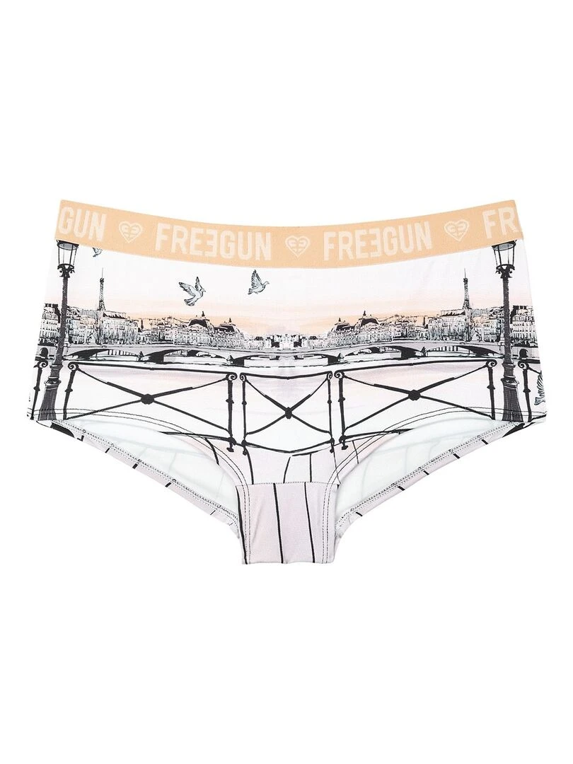 Lot de 4 Shortys fille Miss Freegun Freegun   Gris