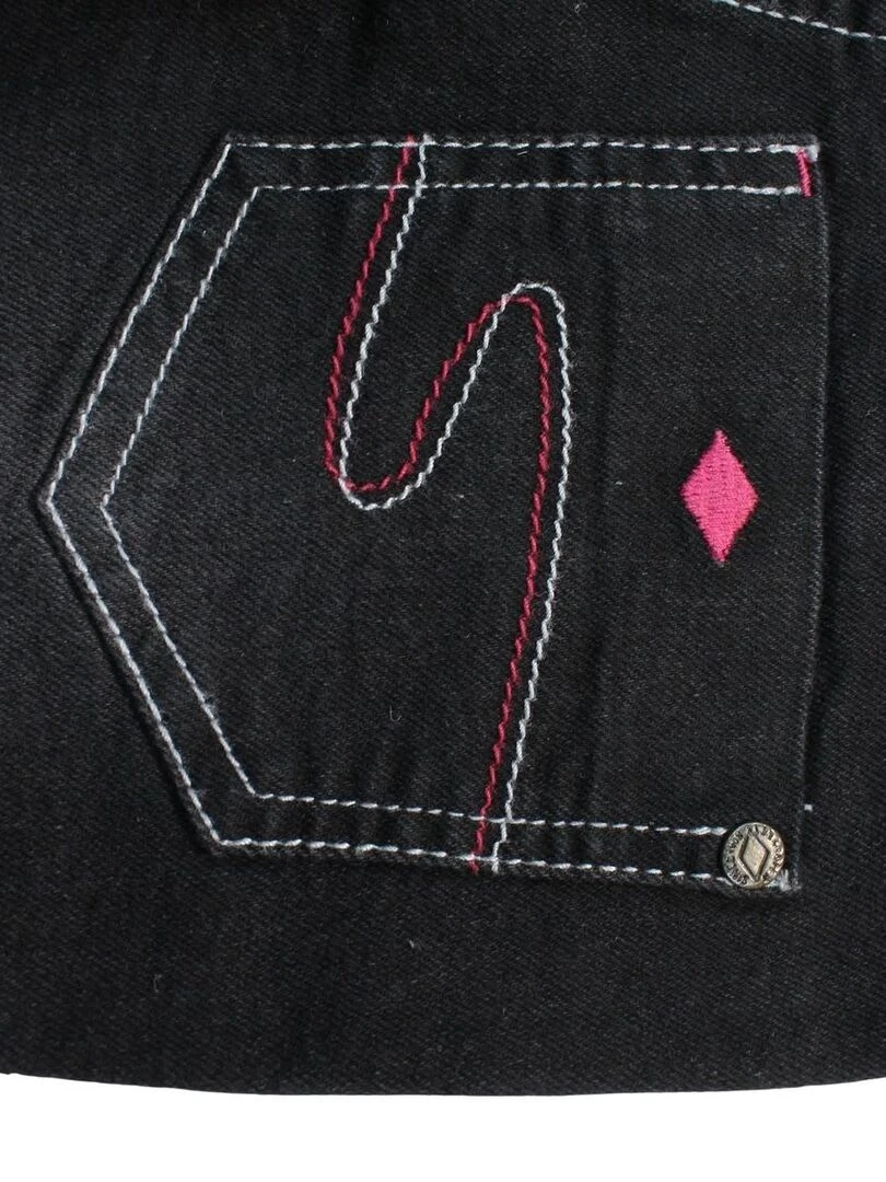 Lee Cooper   Pantalons  Jeans Et Shorts fille imprimé logo en coton   Noir