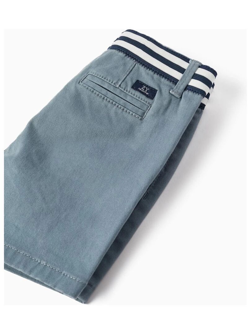 Shorts Chino en sergé pour bébé garçon  ATLANTIC COMPANY   Bleu