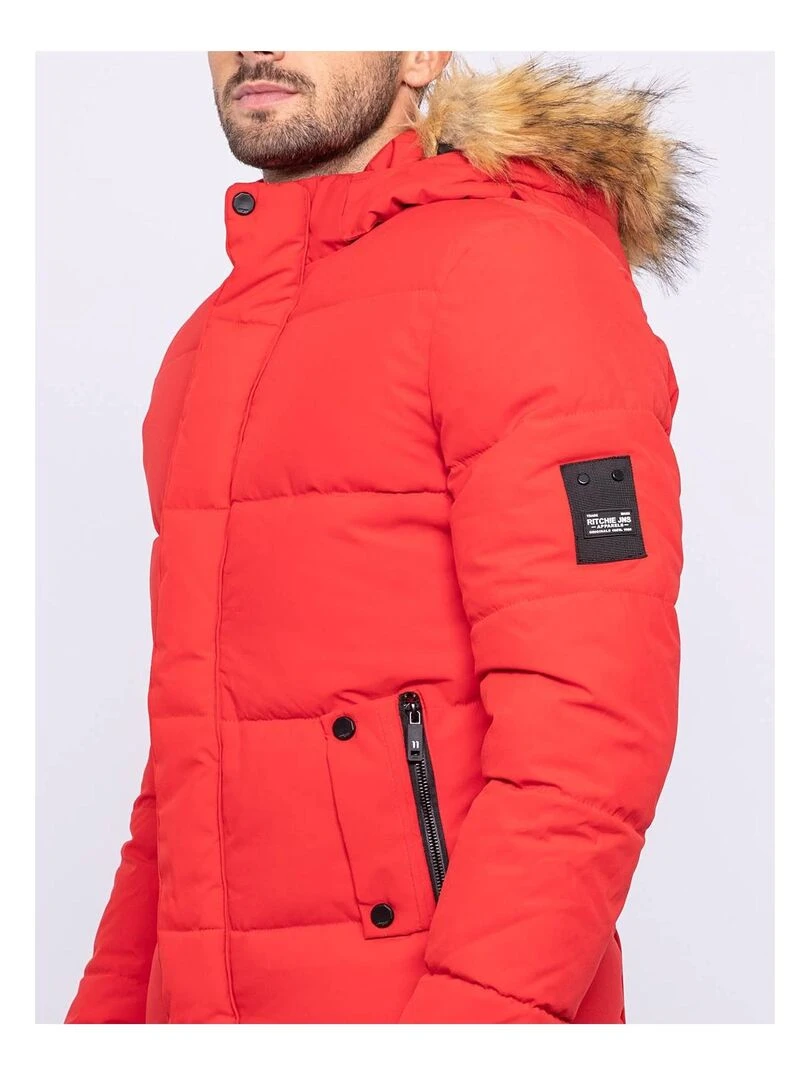 Doudoune capuche ZENABOU   Rouge